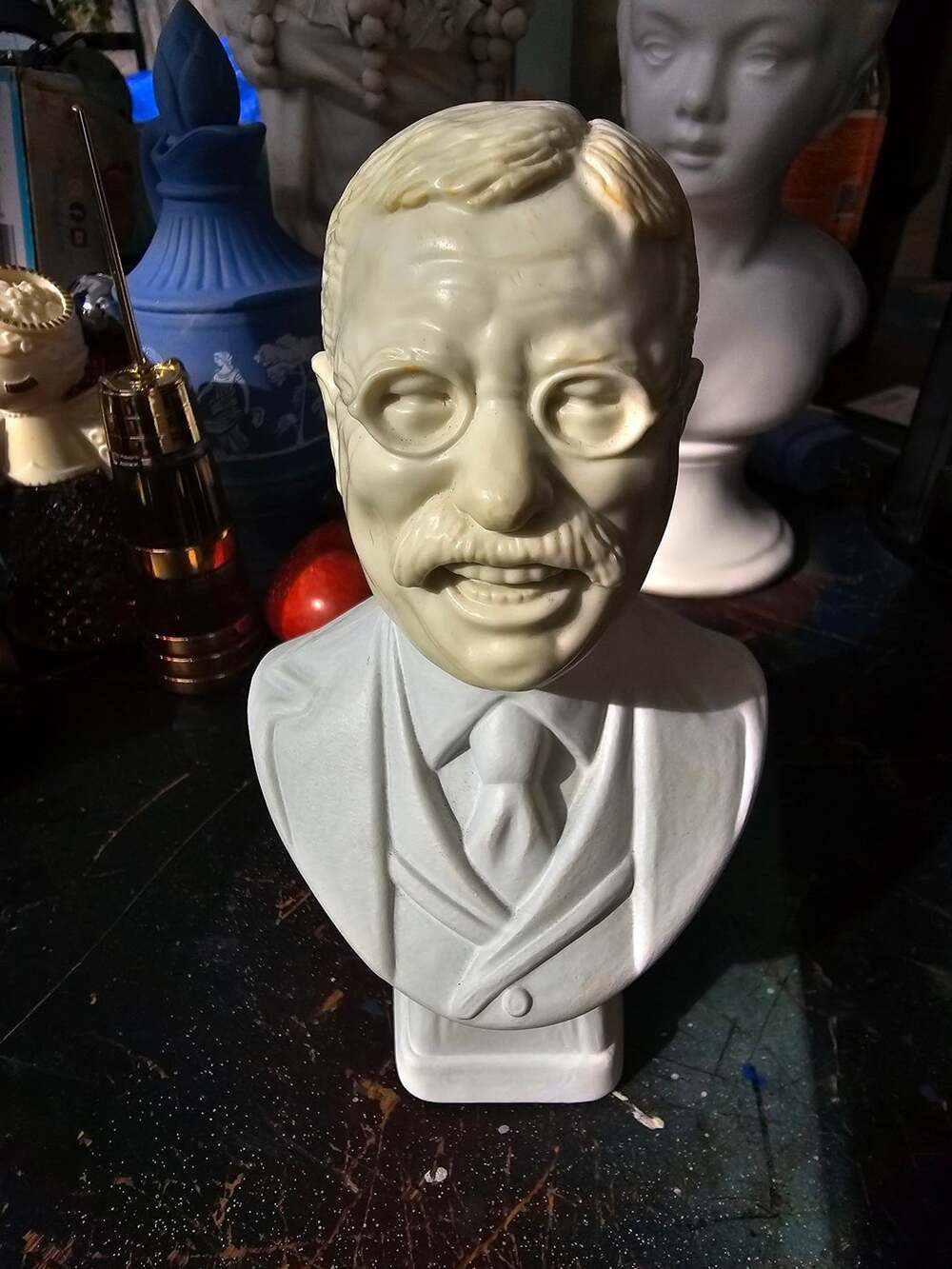 Vintage Avon Theodore Roosevelt Wild Country After Shave Bottle Decanter